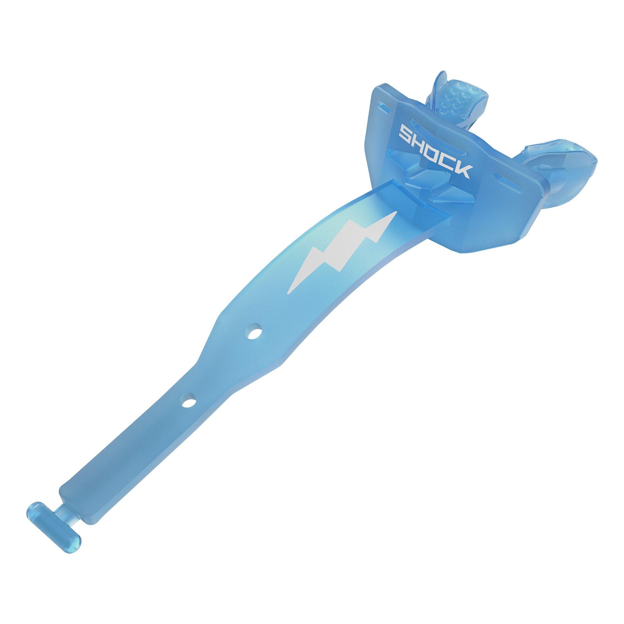 Shock Doctor Thunder Bolt Football Lip Guard - Blue - CAROLINA BLUE/WHITE